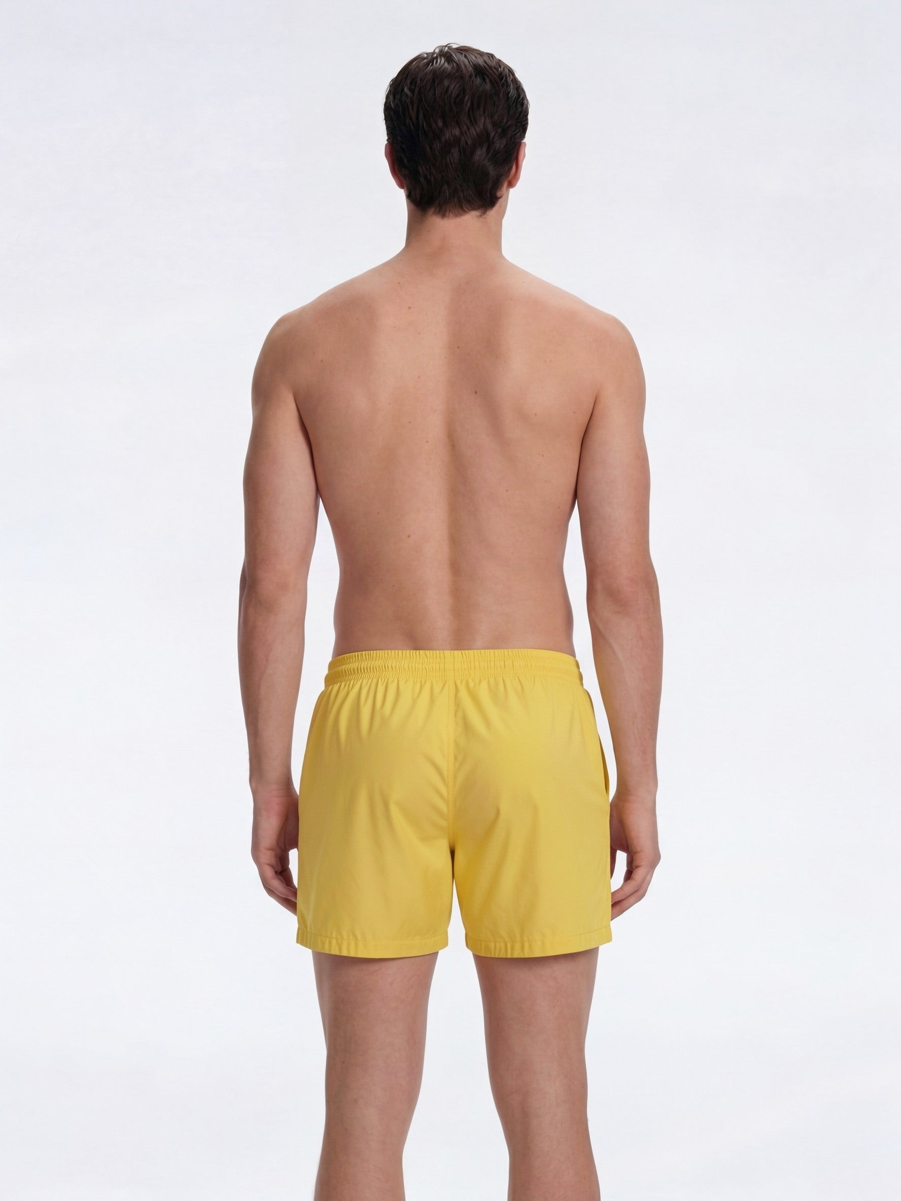 Louis Yellow Quick-Dry Swim Shorts | Moeva | Shorts | Each week unveils new pieces—luxury swimwear, fluid resort silhouettes, and elevated summer-to-evening essentials designed to carry you from coastal escapes to city nights.