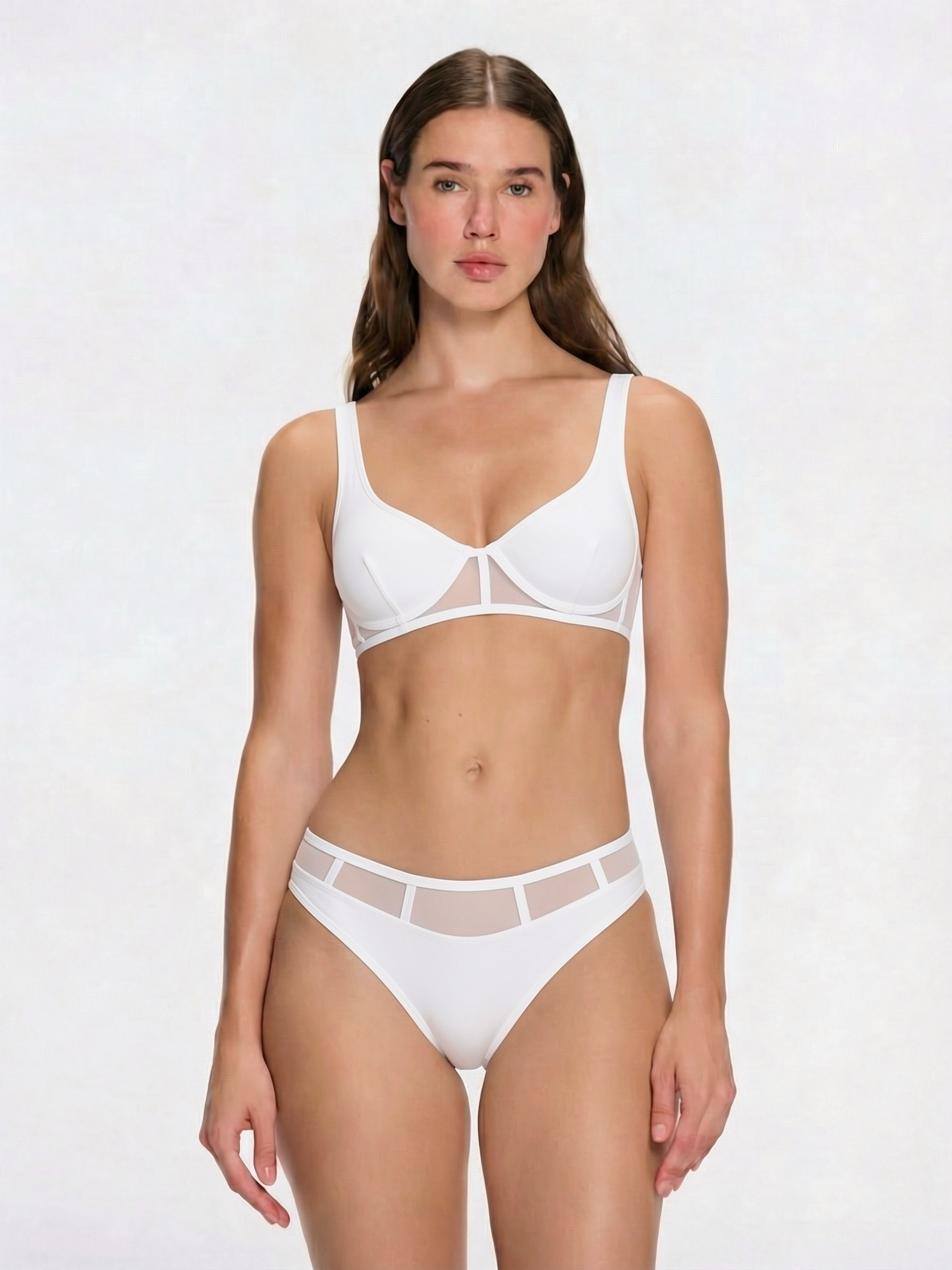 Lorelai White Underwired Full Coverage Solid Bikini Sets | Moeva | Bikini Set | Each week unveils new pieces—luxury swimwear, fluid resort silhouettes, and elevated summer-to-evening essentials designed to carry you from coastal escapes to city nights.