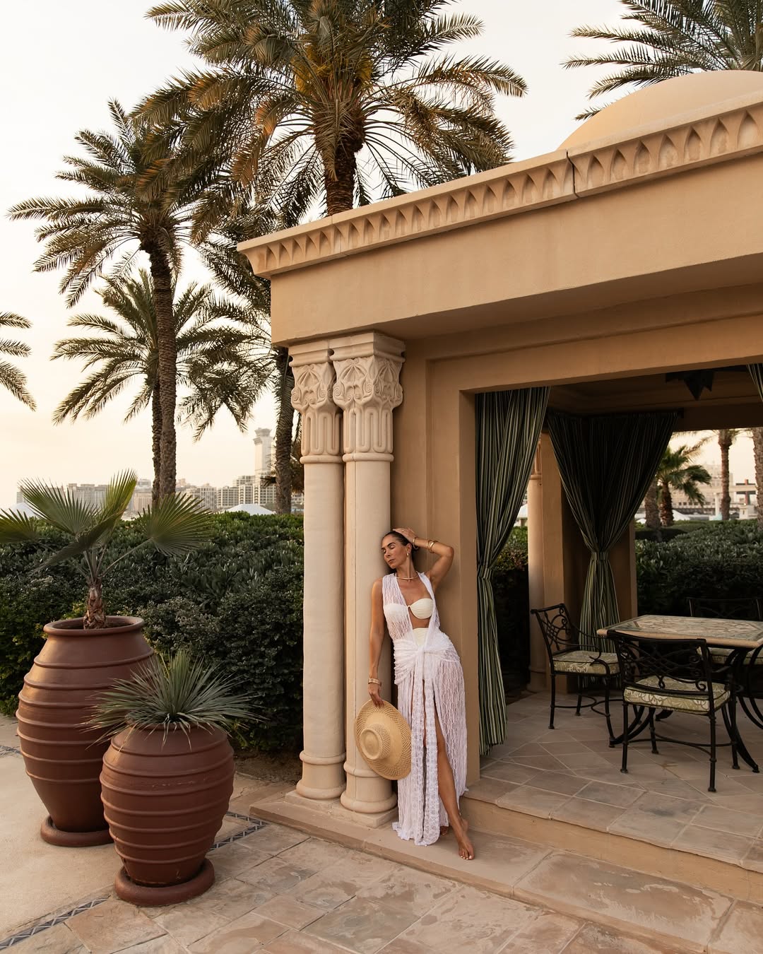 Julia Mateian - Aveline Sleeveless Lace Maxi Kaftan | Moeva | Beachwear Dresses | Each week unveils new pieces—luxury swimwear, fluid resort silhouettes, and elevated summer-to-evening essentials designed to carry you from coastal escapes to city nights.