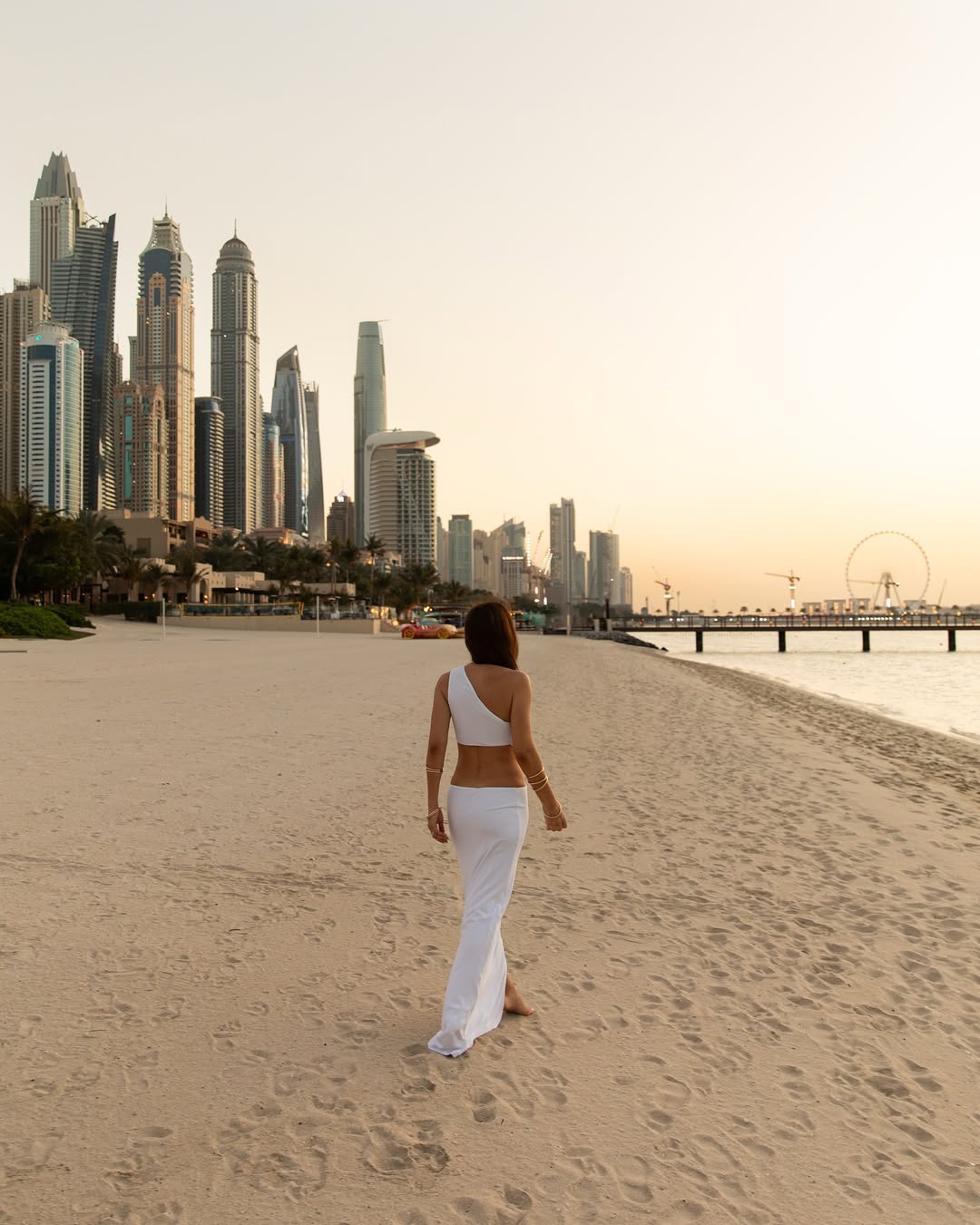 Julia Mateian - Violet White One-Shoulder Textured Maxi Dress with Cut-Out Detail | Moeva | Dress | Each week unveils new pieces—luxury swimwear, fluid resort silhouettes, and elevated summer-to-evening essentials designed to carry you from coastal escapes to city nights.
