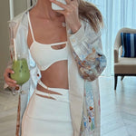 Sevval Sahin -Ontario White Knitted Cut-Out Skirt | Moeva | Set | Each week unveils new pieces—luxury swimwear, fluid resort silhouettes, and elevated summer-to-evening essentials designed to carry you from coastal escapes to city nights.