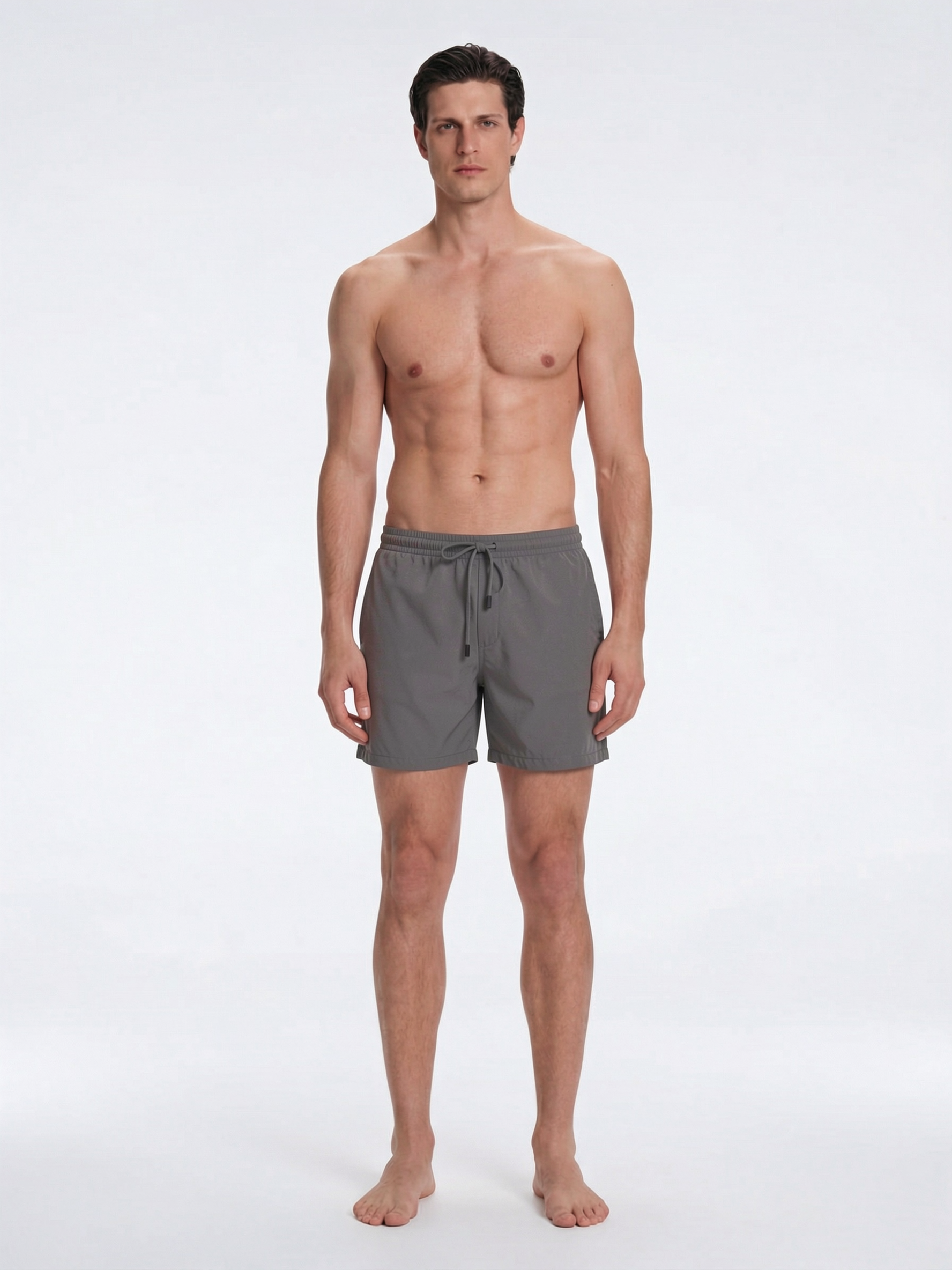 Louis Taupe Quick-Dry Swim Shorts | Moeva | Shorts | Each week unveils new pieces—luxury swimwear, fluid resort silhouettes, and elevated summer-to-evening essentials designed to carry you from coastal escapes to city nights.