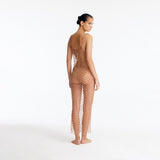 Aliana Bronze Macrame Net Maxi Dress with Glass Bead Details | Moeva | Dress | Each week unveils new pieces—luxury swimwear, fluid resort silhouettes, and elevated summer-to-evening essentials designed to carry you from coastal escapes to city nights.