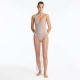 Aliana Silver Macrame Net Maxi Dress with Glass Bead Details | Moeva | Dress | Each week unveils new pieces—luxury swimwear, fluid resort silhouettes, and elevated summer-to-evening essentials designed to carry you from coastal escapes to city nights.