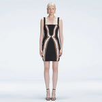 Anais Black Degraded Square Neck Mini Dress | Moeva | Dress | Each week unveils new pieces—luxury swimwear, fluid resort silhouettes, and elevated summer-to-evening essentials designed to carry you from coastal escapes to city nights.