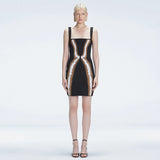 Anais Black Degraded Square Neck Mini Dress | Moeva | Dress | Each week unveils new pieces—luxury swimwear, fluid resort silhouettes, and elevated summer-to-evening essentials designed to carry you from coastal escapes to city nights.