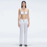 Angelique White High Waist Beach Pant | Moeva | Pants | Each week unveils new pieces—luxury swimwear, fluid resort silhouettes, and elevated summer-to-evening essentials designed to carry you from coastal escapes to city nights.