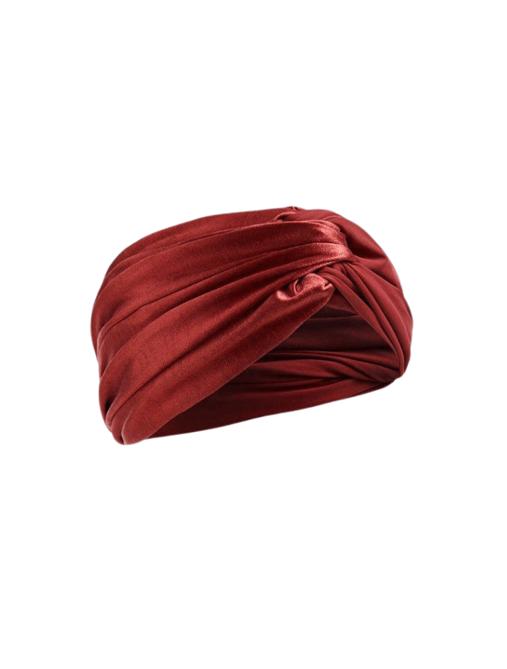Josie Red Ochre Satin Headband | Moeva | Headband | Each week unveils new pieces—luxury swimwear, fluid resort silhouettes, and elevated summer-to-evening essentials designed to carry you from coastal escapes to city nights.