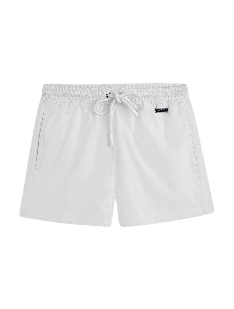 Charlie Kids White Quick-Dry Swim Shorts | Moeva | Shorts | Each week unveils new pieces—luxury swimwear, fluid resort silhouettes, and elevated summer-to-evening essentials designed to carry you from coastal escapes to city nights.