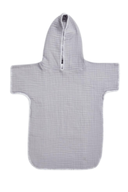 Piccolo Grey Kids Hooded Poncho Towel | Moeva | Towel | Each week unveils new pieces—luxury swimwear, fluid resort silhouettes, and elevated summer-to-evening essentials designed to carry you from coastal escapes to city nights.