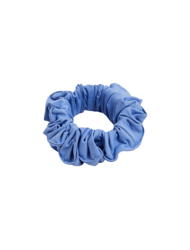 Peggy Baby Blue Scrunchie | Moeva | Headband | Each week unveils new pieces—luxury swimwear, fluid resort silhouettes, and elevated summer-to-evening essentials designed to carry you from coastal escapes to city nights.