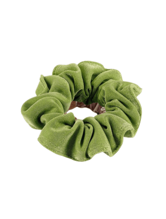 Peggy Green Scrunchie | Moeva | Headband | Each week unveils new pieces—luxury swimwear, fluid resort silhouettes, and elevated summer-to-evening essentials designed to carry you from coastal escapes to city nights.