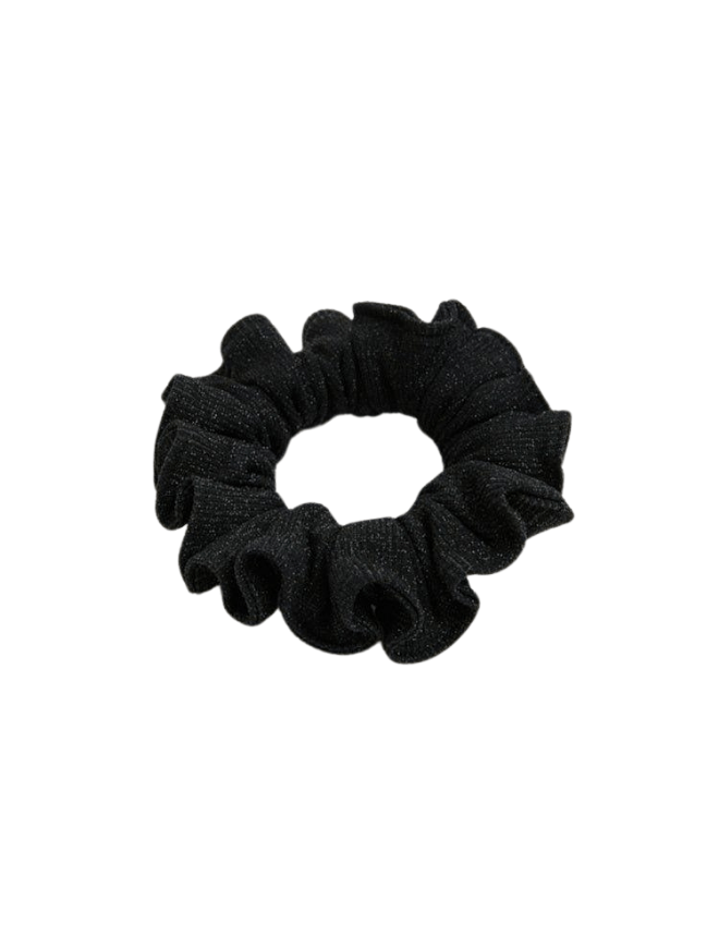 Peggy Shiny Black Scrunchie | Moeva | Headband | Each week unveils new pieces—luxury swimwear, fluid resort silhouettes, and elevated summer-to-evening essentials designed to carry you from coastal escapes to city nights.