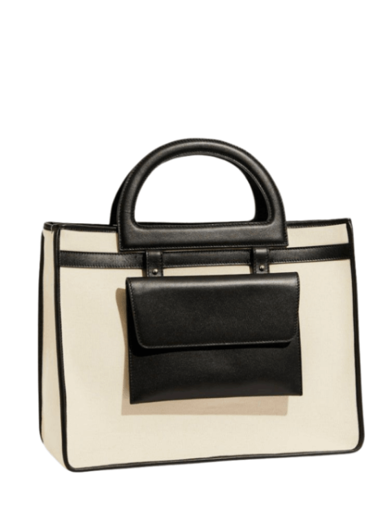 Ludovica Ecru/Black Bag | Moeva | Bag | Each week unveils new pieces—luxury swimwear, fluid resort silhouettes, and elevated summer-to-evening essentials designed to carry you from coastal escapes to city nights.
