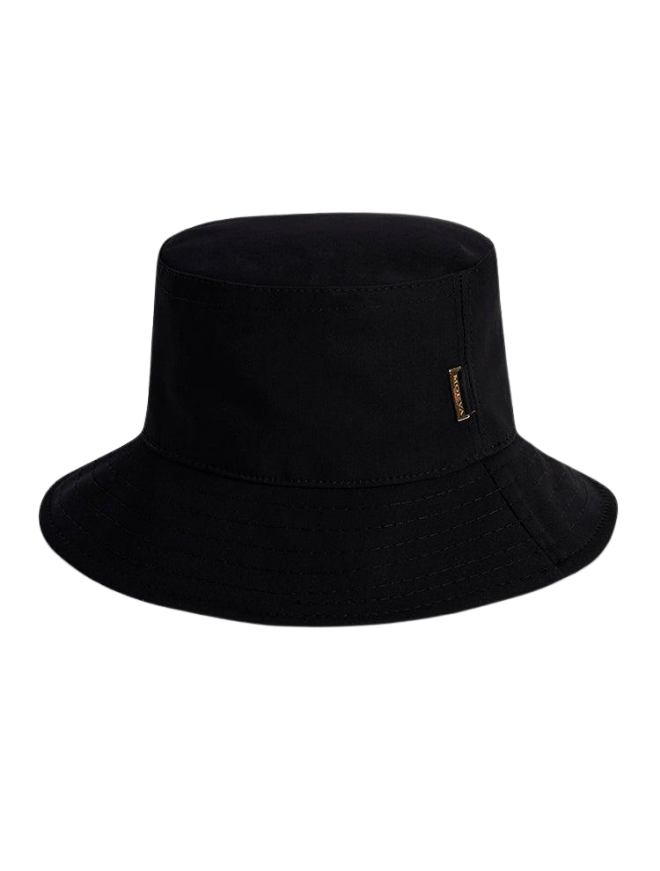 Miami Black Classic Cotton Bucket Hat | Moeva | Women Hats | Each week unveils new pieces—luxury swimwear, fluid resort silhouettes, and elevated summer-to-evening essentials designed to carry you from coastal escapes to city nights.