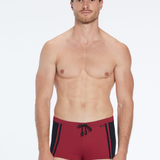 Antonio Bordeaux / Black Swim Trunks with Drawcord | Moeva | Trunks | Each week unveils new pieces—luxury swimwear, fluid resort silhouettes, and elevated summer-to-evening essentials designed to carry you from coastal escapes to city nights.