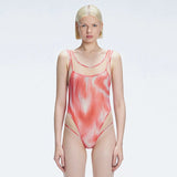 Calista Red Plunge Scoop Neck Swimsuit | Moeva | Swimsuit | Each week unveils new pieces—luxury swimwear, fluid resort silhouettes, and elevated summer-to-evening essentials designed to carry you from coastal escapes to city nights.