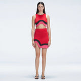 Cecilia Red Degraded Knit Crop Top | Moeva | Crop Top | Each week unveils new pieces—luxury swimwear, fluid resort silhouettes, and elevated summer-to-evening essentials designed to carry you from coastal escapes to city nights.