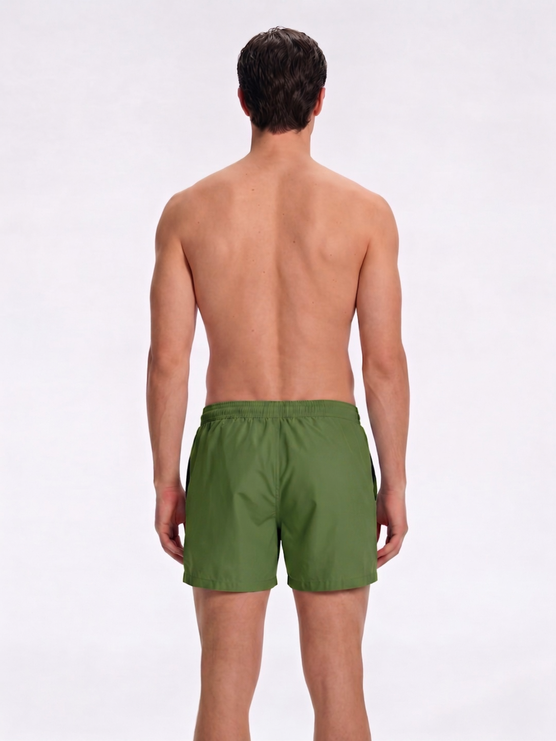 Louis Army Green Quick-Dry Swim Shorts | Moeva | Shorts | Each week unveils new pieces—luxury swimwear, fluid resort silhouettes, and elevated summer-to-evening essentials designed to carry you from coastal escapes to city nights.
