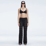 Elysia Black Lace Crochet High Waist Pants | Moeva | Set | Each week unveils new pieces—luxury swimwear, fluid resort silhouettes, and elevated summer-to-evening essentials designed to carry you from coastal escapes to city nights.