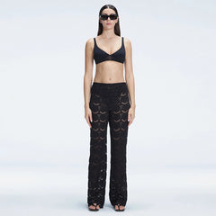 Elysia Black Lace Crochet High Waist Pants | Moeva | Set | Each week unveils new pieces—luxury swimwear, fluid resort silhouettes, and elevated summer-to-evening essentials designed to carry you from coastal escapes to city nights.
