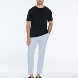 Enzo Light Blue Linen Straight-Leg Pants | Moeva | Men Pants | Each week unveils new pieces—luxury swimwear, fluid resort silhouettes, and elevated summer-to-evening essentials designed to carry you from coastal escapes to city nights.