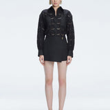 Nola Black Long Sleeve Cotton Shirt and Elise Black Linen Mini Skort Set | Moeva | | Each week unveils new pieces—luxury swimwear, fluid resort silhouettes, and elevated summer-to-evening essentials designed to carry you from coastal escapes to city nights.