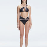 Eva Black High Waist Satin Bikini Bottom | Moeva | Bikini Bottom | Each week unveils new pieces—luxury swimwear, fluid resort silhouettes, and elevated summer-to-evening essentials designed to carry you from coastal escapes to city nights.