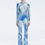 Atiye - Mireya Bodysuit - Freya Pant - Rosie Blue Optical Long Sleeve Maxi Dress | Moeva | Set | Each week unveils new pieces—luxury swimwear, fluid resort silhouettes, and elevated summer-to-evening essentials designed to carry you from coastal escapes to city nights.