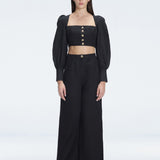 Valencia Black Linen High Waist Pant | Moeva | | Each week unveils new pieces—luxury swimwear, fluid resort silhouettes, and elevated summer-to-evening essentials designed to carry you from coastal escapes to city nights.