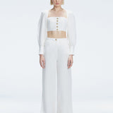 Valencia White Linen High Waist Pant | Moeva | | Each week unveils new pieces—luxury swimwear, fluid resort silhouettes, and elevated summer-to-evening essentials designed to carry you from coastal escapes to city nights.