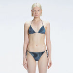 Hermione Black Triangle Side Tie 3D Bikini Set | Moeva | Bikini Set | Each week unveils new pieces—luxury swimwear, fluid resort silhouettes, and elevated summer-to-evening essentials designed to carry you from coastal escapes to city nights.