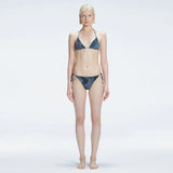 Hermione Black Triangle Side Tie 3D Bikini Set | Moeva | Bikini Set | Each week unveils new pieces—luxury swimwear, fluid resort silhouettes, and elevated summer-to-evening essentials designed to carry you from coastal escapes to city nights.