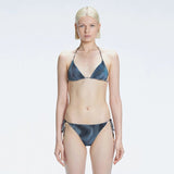 Hermione Black Triangle Side Tie 3D Bikini Set | Moeva | Bikini Set | Each week unveils new pieces—luxury swimwear, fluid resort silhouettes, and elevated summer-to-evening essentials designed to carry you from coastal escapes to city nights.