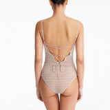 Rue Silver Underwired Crochet Swimsuit with Tie-Back | Moeva | Swimsuit | Each week unveils new pieces—luxury swimwear, fluid resort silhouettes, and elevated summer-to-evening essentials designed to carry you from coastal escapes to city nights.