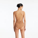 Rue Bronze Underwired Crochet Swimsuit with Tie-Back | Moeva | Swimsuit | Each week unveils new pieces—luxury swimwear, fluid resort silhouettes, and elevated summer-to-evening essentials designed to carry you from coastal escapes to city nights.