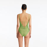 Rue Green Underwired Crochet Swimsuit with Tie-Back | Moeva | Swimsuit | Each week unveils new pieces—luxury swimwear, fluid resort silhouettes, and elevated summer-to-evening essentials designed to carry you from coastal escapes to city nights.