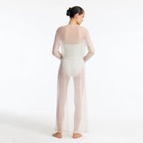 Marlowe Silver Mesh Belted Long Kaftan | Moeva | Kaftan | Each week unveils new pieces—luxury swimwear, fluid resort silhouettes, and elevated summer-to-evening essentials designed to carry you from coastal escapes to city nights.