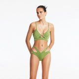 Cassia Green Underwired Mid Coverage Bikini Set | Moeva | Bikini Set | Each week unveils new pieces—luxury swimwear, fluid resort silhouettes, and elevated summer-to-evening essentials designed to carry you from coastal escapes to city nights.