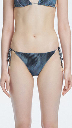 Hermione Black Side Tie 3D Bikini Bottom | Moeva | Bikini Bottom | Each week unveils new pieces—luxury swimwear, fluid resort silhouettes, and elevated summer-to-evening essentials designed to carry you from coastal escapes to city nights.