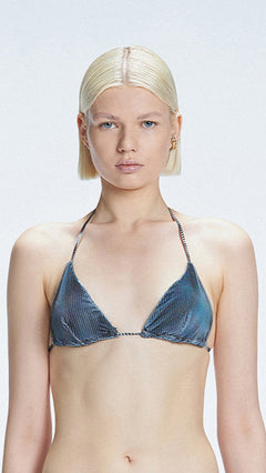 Hermione Black Triangle 3D Bikini Top | Moeva | Bikini Top | Each week unveils new pieces—luxury swimwear, fluid resort silhouettes, and elevated summer-to-evening essentials designed to carry you from coastal escapes to city nights.