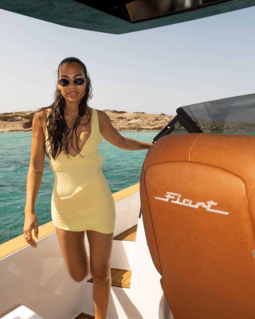 Virginia Stablum - Breena Yellow V Neck Swimsuit - Ephram Yellow Wave-Textured Mini Skirt | Moeva | Set | Each week unveils new pieces—luxury swimwear, fluid resort silhouettes, and elevated summer-to-evening essentials designed to carry you from coastal escapes to city nights.