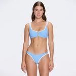 Irene Blue-White Underwired Mid Coverage Bikini Set | Moeva | Bikini Set | Each week unveils new pieces—luxury swimwear, fluid resort silhouettes, and elevated summer-to-evening essentials designed to carry you from coastal escapes to city nights.
