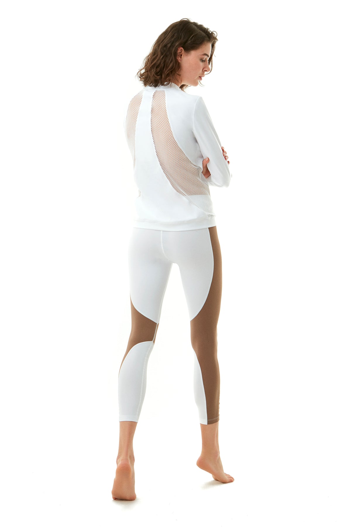 Jade White/Nude Leggings