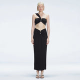 Lane Black Textured One Shoulder Crop Top | Moeva | Crop Top | Each week unveils new pieces—luxury swimwear, fluid resort silhouettes, and elevated summer-to-evening essentials designed to carry you from coastal escapes to city nights.