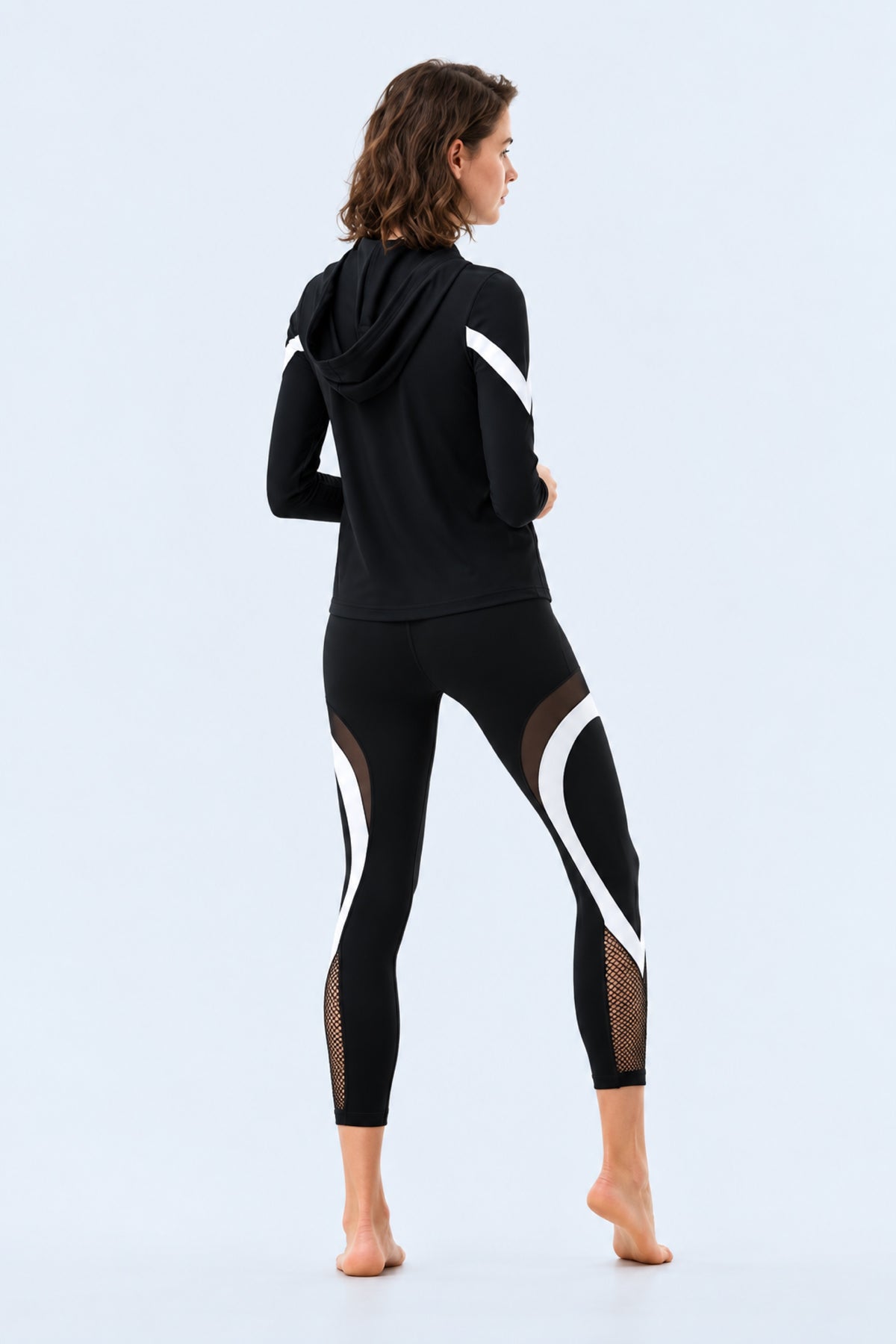 Laura Black/White Hoodie