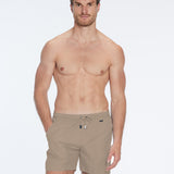 Louis Khaki Quick-Dry Swim Shorts | Moeva | Men Ultralight Swim Shorts | Each week unveils new pieces—luxury swimwear, fluid resort silhouettes, and elevated summer-to-evening essentials designed to carry you from coastal escapes to city nights.