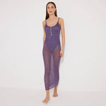 Lulusar Lilac Metallic Knitted Maxi Dress | Moeva | Dress | Each week unveils new pieces—luxury swimwear, fluid resort silhouettes, and elevated summer-to-evening essentials designed to carry you from coastal escapes to city nights.