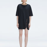 Estelle Pigault - Lavinia Accessorised Cotton Maxi T-shirt | Moeva | Beachwear Dresses | Each week unveils new pieces—luxury swimwear, fluid resort silhouettes, and elevated summer-to-evening essentials designed to carry you from coastal escapes to city nights.