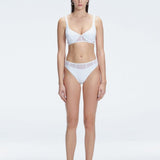 Lorelai White Full Coverage Solid Bikini Bottom | Moeva | Bikini Bottom | Each week unveils new pieces—luxury swimwear, fluid resort silhouettes, and elevated summer-to-evening essentials designed to carry you from coastal escapes to city nights.